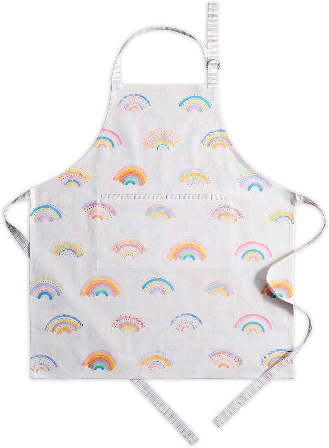 Maison d' Hermine Aprons for women with Pocket 100% Cotton (27.50"x31.50") | Adjustable Neck Strap & long ties Apron Men Chef Wedding Cooking Gardening Server Maid