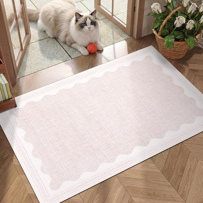 GarveeHome Scalloped Rug