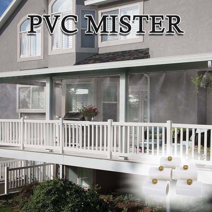 CozyCabin 1/2 inch PVC Splitter With Brass Mist Nozzle (Pack of 20)