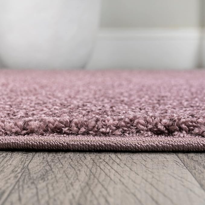 JONATHAN Y Haze Solid Low-Pile Light Purple Indoor Area Rug 12x15, Coastal,Bohemian,Minimalist,Classic, Easy-Cleaning for Living Room,Bedroom,Kitchen,Pet Friendly,Non-Shedding (SEU100R-15)