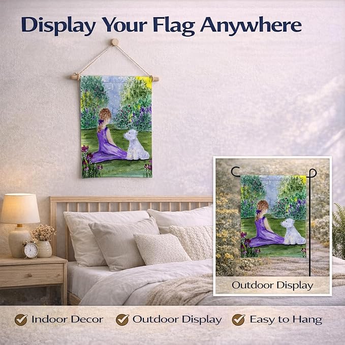 Caroline's Treasures SS8246GF Westie Garden Flag Mailbox Flag Decorative Yard Flag Banner Outside Patio Artwork Yard Flower Beds, Garden Size, Multicolor