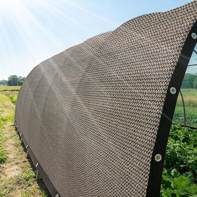 Shade Cloth,80% Sunblock Net with Metal Grommets and Reinforced Edges,Garden Sun Shade Netting,Used in Courtyards,Balconies,Carports,Greenhouse, Plants Growing,Chicken Coop Patios etc.30x30FT