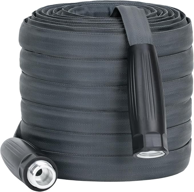 LINEX Lightweight Garden Hose 100 ft Ultra Flexible, Kink-Free for Outdoor Water Hose Non-Expanding, Burst-Resistant, Heavy Duty RV Hose 5/8 inch
