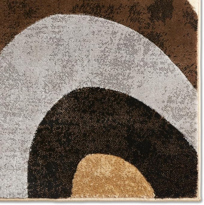 Home Dynamix Tribeca Slade Modern Area Rug, Abstract Brown/Gray 39"x55"