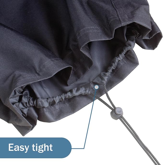 Trimmer Engine Cover Waterproof ( 3 Pack ) - Heavy Duty 600D Weatherproof Cover, Weed eater, Pole Saw, String trimmer, Brush Cutter, Edger, Equipment Cover (Size: 12D x 16H) - Black