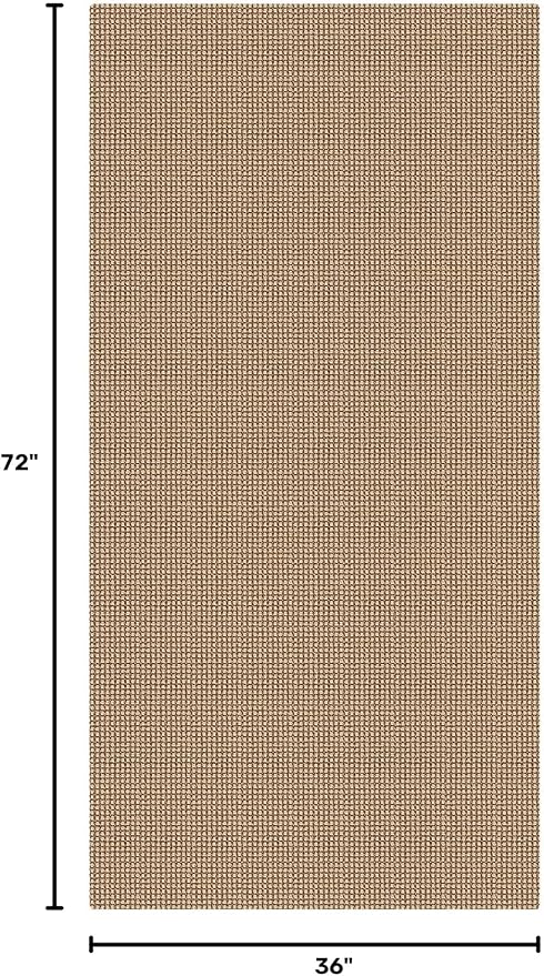 KOZYFLY 3x6 Washable Runner Rug, Non Slip Wide Runners for Hallway, Woven Large Entryway Runners, Braided Floor Carpet Runner for Entry, Kitchen, Bedside, Hall, Orange Beige/Tan/Brown