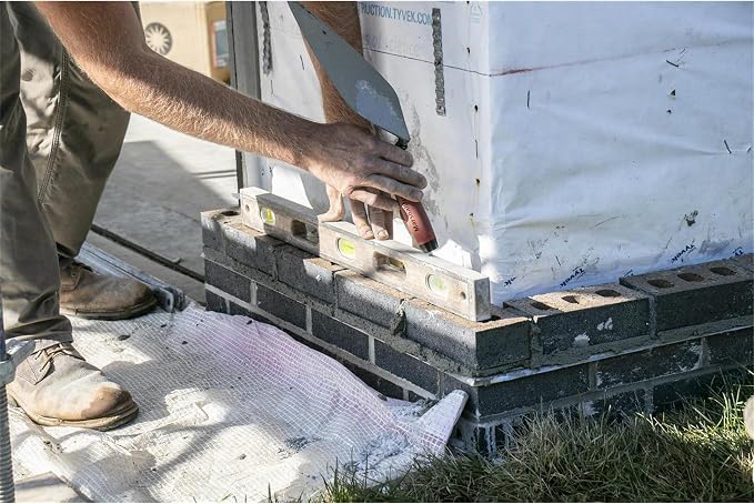 MARSHALLTOWN Brick Trowels, London Style, 12 x 5-1/8 Inch, DuraSoft Handle, Brickwork, Blockwork, Stonework, Masonry, Assembled in USA, 33 12FG
