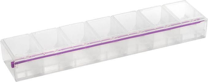 Craft Mates Craft & Sewing Supplies Organizer, 14 Locking Compartments, 3XL | Clear Plastic Storage for Buttons, Pins, Jewelry, Diamond Art & Craft Supplies, Large Portable Organizer for Crafters