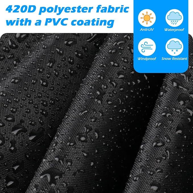 Squat Rack Cover, Waterproof Outdoor Gym Equipment Covers with Zipper for Squat Rack/Weight Lifting Rack/Home Gym Workout Equipment
