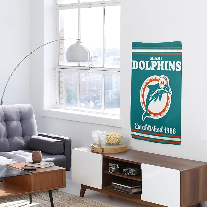 NFL Double Sided Team Logo Vertical Flag (40" x 28")