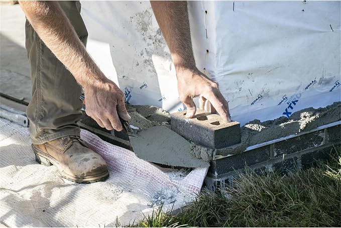 MARSHALLTOWN Brick Trowels, London Style, 12 x 5-1/8 Inch, DuraSoft Handle, Brickwork, Blockwork, Stonework, Masonry, Assembled in USA, 33 12FG