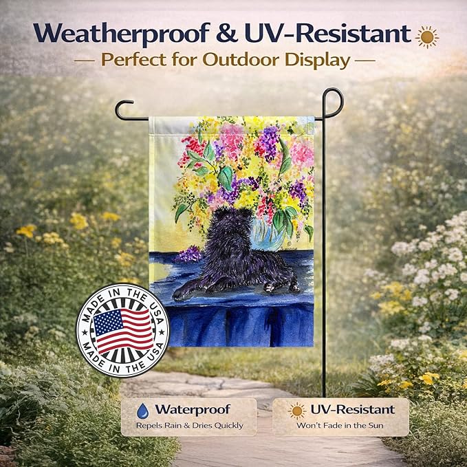 Caroline's Treasures SS8296GF Affenpinscher Garden Flag Mailbox Flag Decorative Yard Flag Banner Outside Patio Artwork Yard Flower Beds, Garden Size, Multicolor
