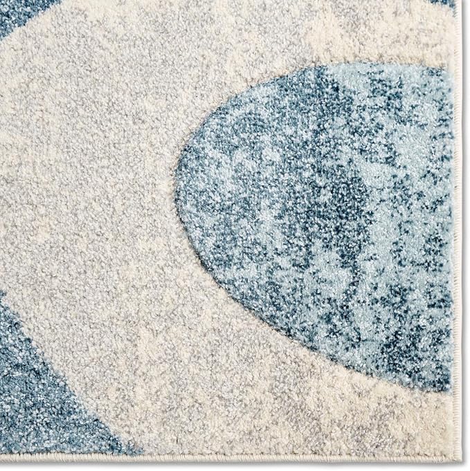 Home Dynamix Tribeca Slade Modern Area Rug, Abstract Blue 5'2"x7'2"