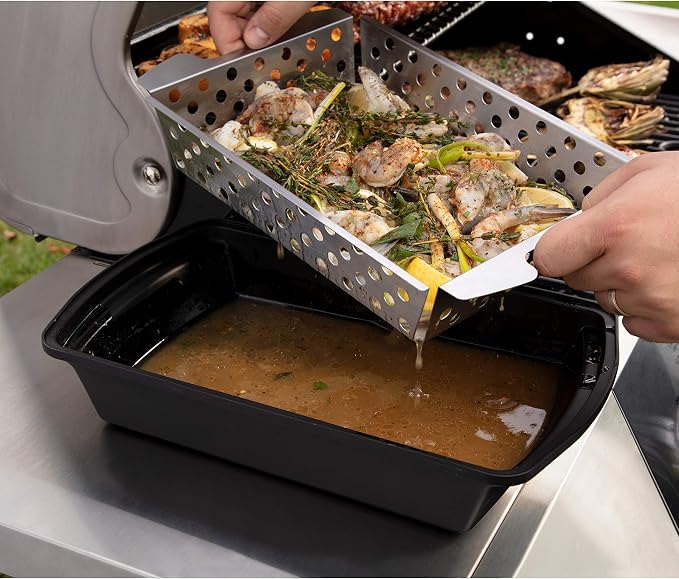Cuisinart CMT-200 Marinade and Grilling Basket Set, Stainless Steel