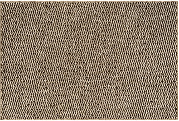 Luul Home Easy Jute Rugs 2x3 Herringbone Natural Color Living Room Indoor Outdoor Door Mat for Patio and Kitchen Rug High Traffic Washable Easy to Clean Solid Boho Woven Design Carpet (2 x 3)