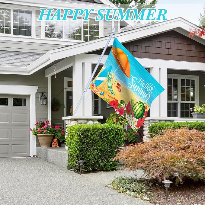 SmoothNovelty 12 Pcs Seasonal Garden Flag 3 x 5 ft Yard Flags for Outside Double Sided Holiday Banner with Grommets for Spring Summer 4th of July Outdoor Banner Decorations(Classic)