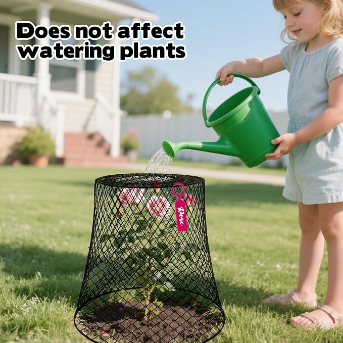 15 Sets of Chicken Wire Cloche Plant Covers Garden Netting, Heavy Duty Chicken Wire Plant Covers Protectors from Animals for Keeping Bunnies Chicken Squirrels Birds Other Out 9.13×9.13 in