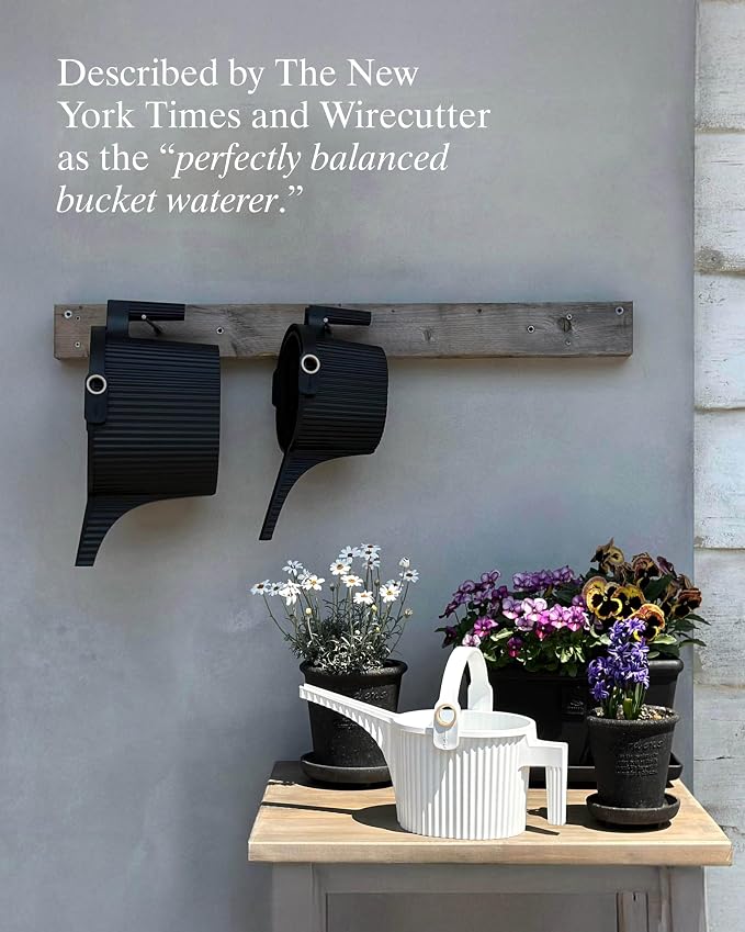 Hachiman Watering Can Set of 2 - Includes Small and Large Plant Watering Can with Widened Spout for Indoor and Outdoor Plants - Hands-Free Filling - Garden Green