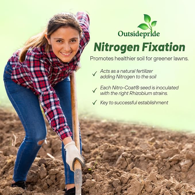Outsidepride Perennial White Dutch Clover Seed - 5 lbs. Nitrocoated, Inoculated for Lawn Alternative, Erosion Control, Food Plots, Ground Cover, & Pasture Mixtures in USDA Zones 3-10