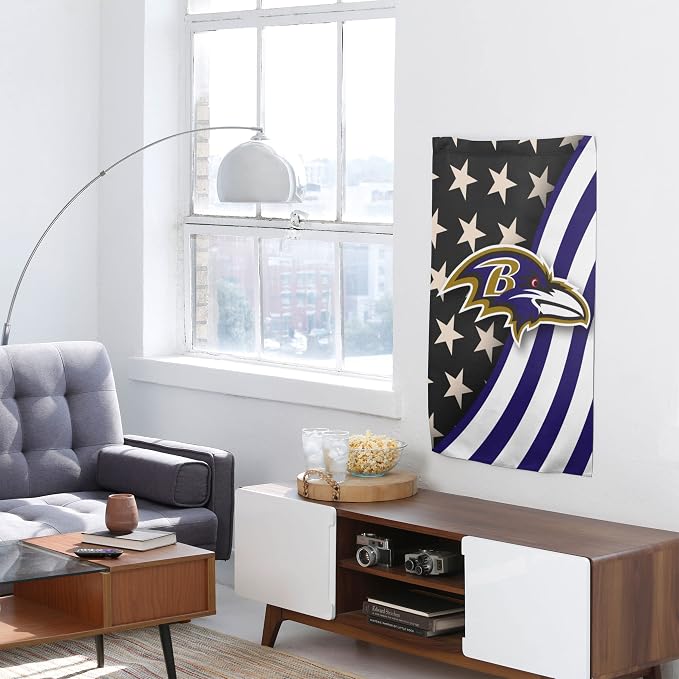 NFL Double Sided Team Logo Vertical Flag (40" x 28")
