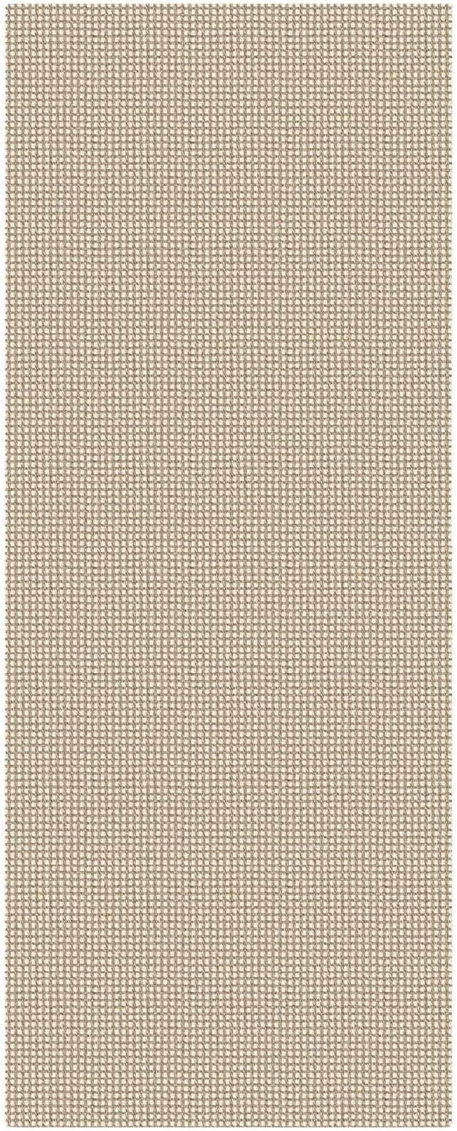 KOZYFLY Cotton Runners Rugs for Hallway 2.5'x10', Washable Runner Rug, Woven Non Slip Kitchen Runner, Braided Entryway Rug, Floor Carpet for Entry, Aisle, Hall, Ivory/Camel/Brown