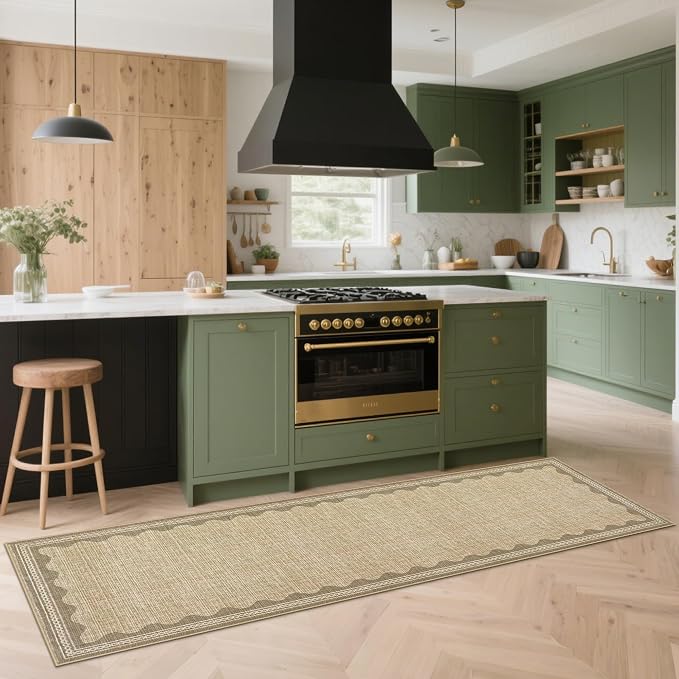 GarveeHome Scalloped Rug