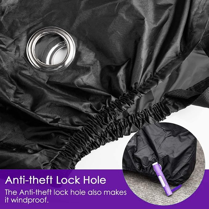 Bike Cover for 1, 2 or 3 Bikes Waterproof Bicycle Cover Outdoor Bike Storage Covers XL XXL 420D Heavy Duty Rain Sun UV Wind Proof for Mountain Road Electric Bike etc
