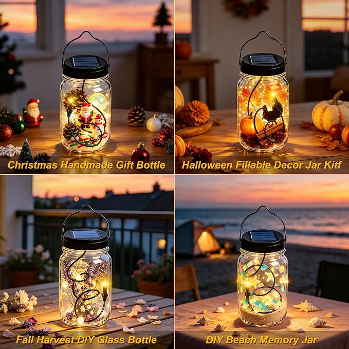 AA 600Mah Solar Light Replacement Top Parts for Solar Outdoor Lantern, Waterproof LED Lights for Yard, Garden, Patio Decor DIY Gifts (1Pack)