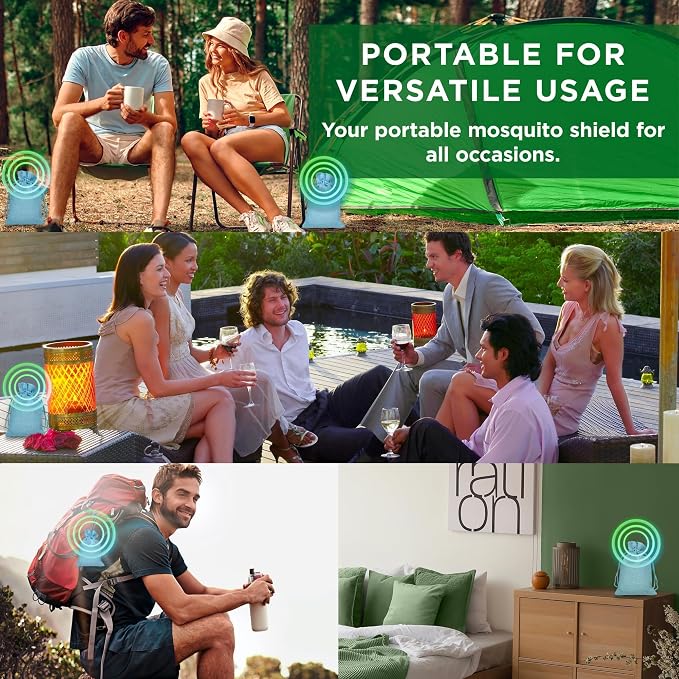 Mosquito Repellent Outdoor Patio Pouches: Natural Insect Deterrent with Citronella & Peppermint Oils - Safe for Kids & Pets - Ideal for Yard, Camping, Home & Indoor Use