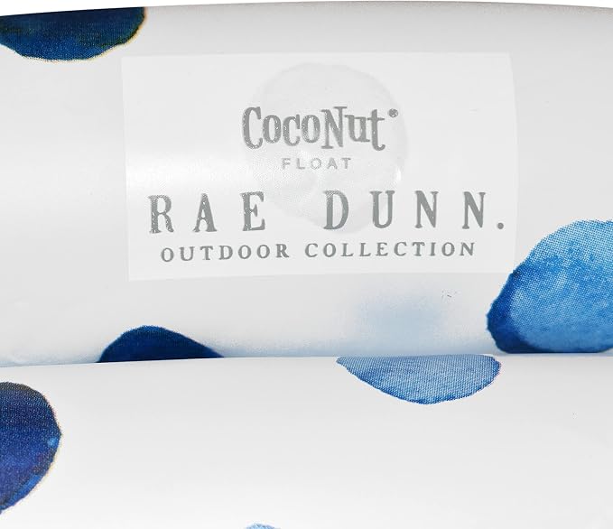 Rae Dunn x CocoNut Float Indigo Polka Dot Mini Pool, Live Love Float | Suitable uses include sunny gatherings, backyard recreation, vacation activities, playful relaxation, family entertainment