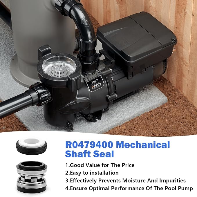 R0479400 Pump Shaft Seal Replacement for Jandy Stealth SHPF/SHPM | PlusHP PHPF Series Pool Pumps, PS-3890 Pool Pump Mechanical Shaft Seal fit For Jandy Epump Variable Speed Pump Models