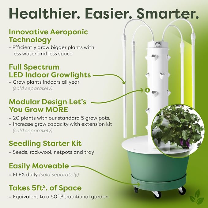 Flex Aeroponic Vertical Growing Tower