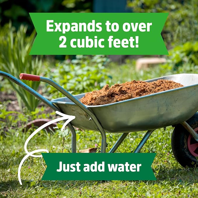 Back to The Roots Organic Coir, 51 Quart Expanding Soil, Great for Seeds and Potting (Pack of 4)