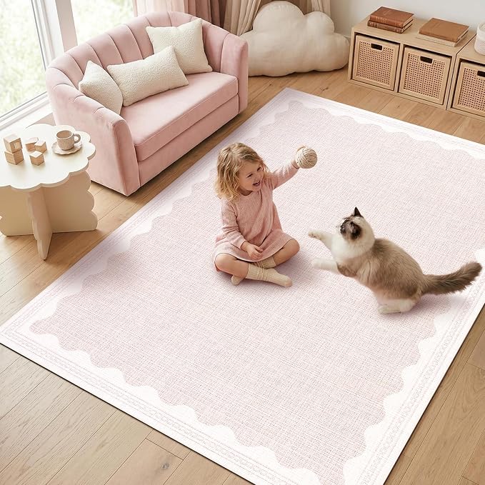 GarveeHome Scalloped Rug