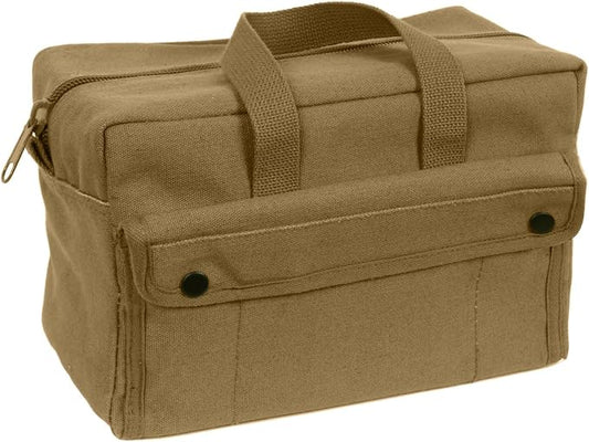 Rothco GI Style Mechanics Tool Bag, Heavy-Duty Canvas Tool Storage | 7.5 Liter Capacity, Heavyweight Canvas, Reinforced Bottom, Garage Storage