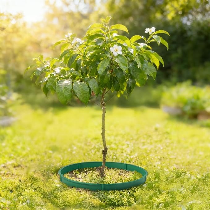30pcs Planting Grow Rings, Round Edging Spliceable Protective Pest-Planting Rings for Vegetable Herb Flower, Circular Landscape Adjustable Plant Support Circle Protector for Watering