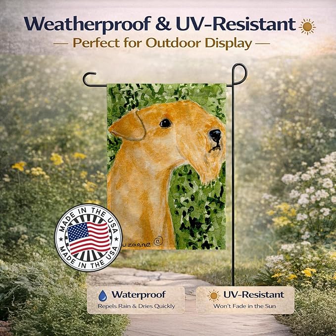 Caroline's Treasures SS8804GF Lakeland Terrier Garden Flag Mailbox Flag Decorative Yard Flag Banner Outside Patio Artwork Yard Flower Beds, Garden Size, Multicolor