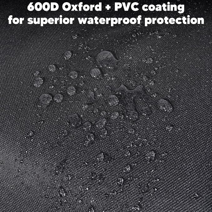Generator Covers for Outside, with Air Vent & Handles & Drawstring Heavy-Duty 600D Oxford Fabric Waterproof UV-Proof Dustproof Protection for Generator Fit for Most Generators 5000-10000 Watt
