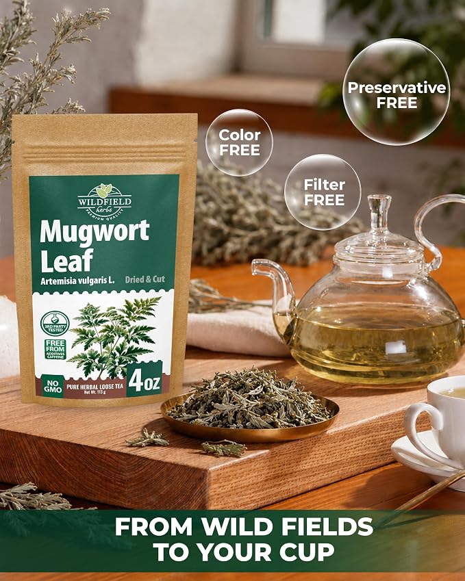 4 Oz. Dried Mugwort Tea Mugwort Herb Dried Tea (Artemisia Vulgaris L.) - 113g Artemisa