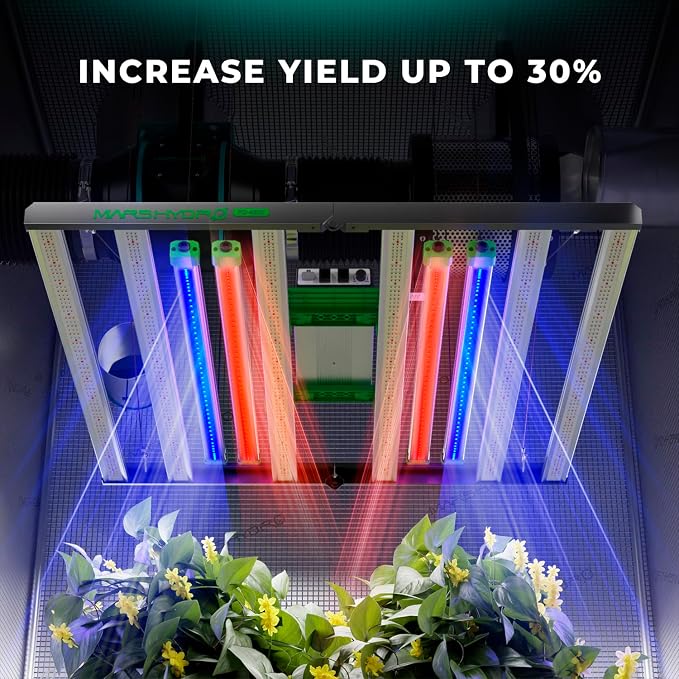 MARS HYDRO ADlite Red30 & Blue30 Led Grow Light for Indoor Plants, 30Wx2 Grow Lights, Deep Red and Blue Spectrum supplemental Light 3x3 FT Coverage Commercial Grow Light Bars or Home Gardening