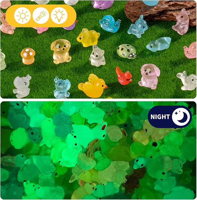 140 pcs Mini Resin Animals Many Styles Variety Tiny Animals Figures Miniature Little Small Animal Figurines Bulk for Micro Fairy Garden Landscape Accessories Hide Crafts Decor Aquarium