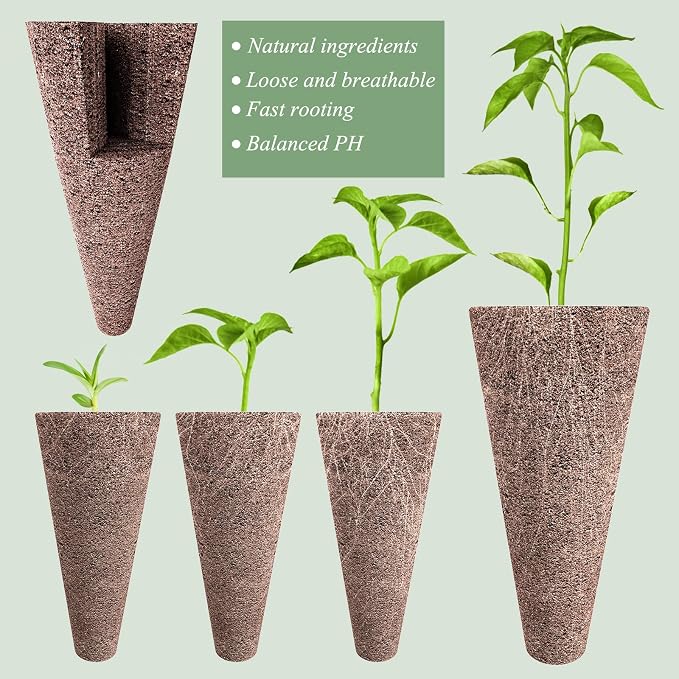 Tigvio 125 Piece Hydroponic Pods Kit: Grow Anything with 50 Grow Sponges, 12 Baskets, 12 Domes, 50 Labels, 1 Tweezer - Compatible with All Hydroponics Brands
