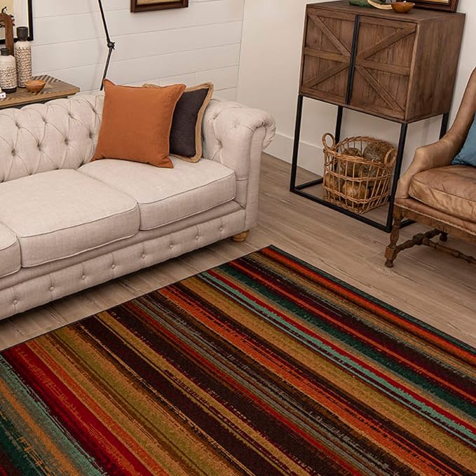 Mohawk Home Avenue Stripe Area Rug (5' x 8')