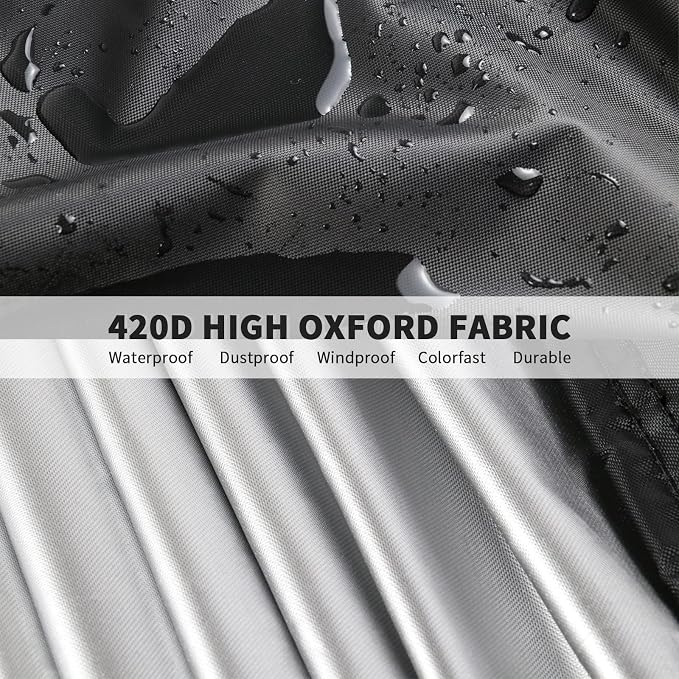 Outdoor Prep Table Cover 48 Inch,Waterproof Fadeproof UV Resistant Patio Stainless Steel Metal BBQ Table Cover All Season Protection for Outdoor Table - 48 x 30 x 35 Inch