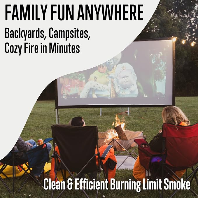 ALPS Mountaineering Gaze Fire Pit – Portable Stainless Steel Mesh Outdoor Fire Pit with Ground Heat Shield & Carry Bag for Camping, Backyard, Travel, Tailgating & Overlanding