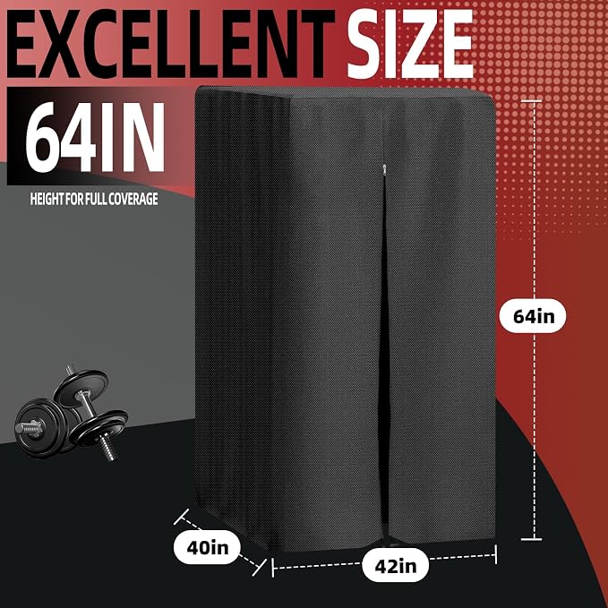 Protective Cover for Pull Up Bar Station with Waterproof Zipper, 420D Oxford Cloth,Waterproof Cover for Power Tower/Pull Up Bar Station, Dustproof, Universal