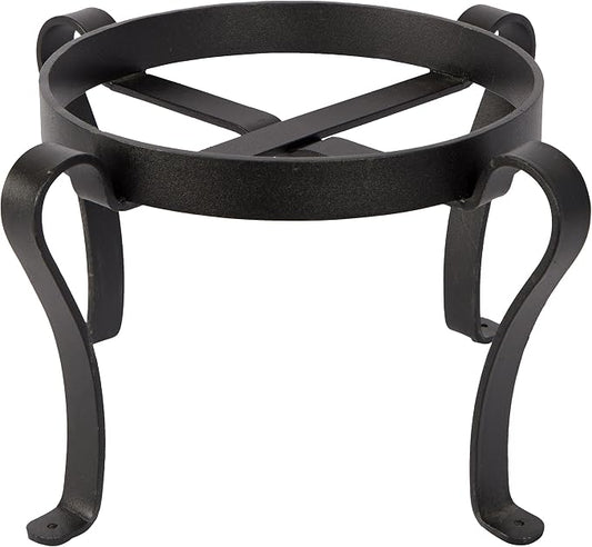 Achla Designs Patio Flower Pot Plant Stand, 8-in H Black