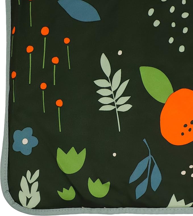 RED ROVR Large Indoor/Outdoor Adventure Blanket |for Parks, the Beach and Indoor activites |Compact with Shoulder Strap & Pocket (Orange Blossom)