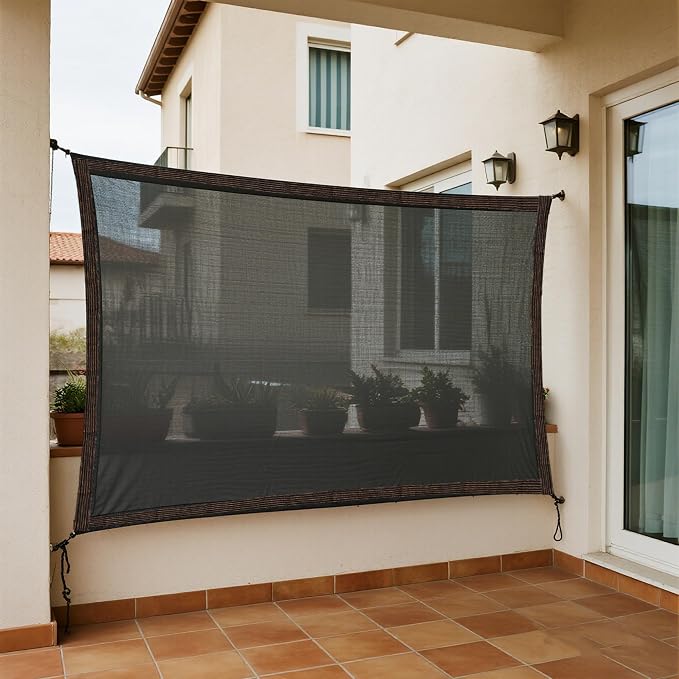 winemana 90% Shade Cloth for Garden- 4x6 FT Breathable Mesh Tarp for Vegetables & Plants, Outdoor Patio Sun Shade with Grommets - Chicken Coop, Dog Kennel Cover