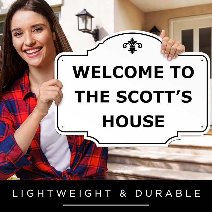 Custom Sign, Customized for Outdoor/Indoor Use, Personalized Designer Style Sign, 24 Colors, Rust-Free Thick ACM - Horizontal Double Arched 18x24 Inch, 24 Colors, Rust-Free Thick ACM by My Sign Center, USA - Vertical